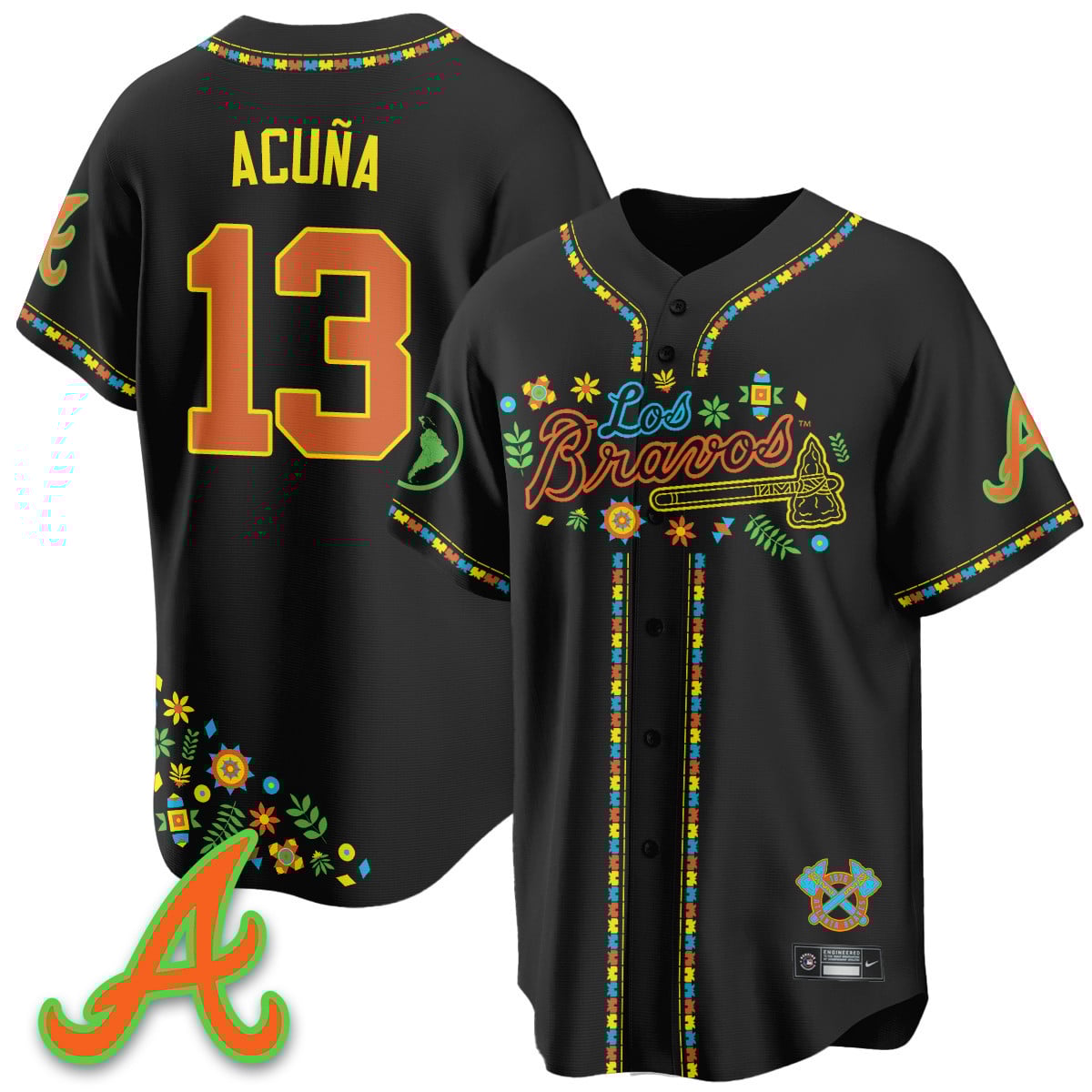 Atlanta Braves 2025 "Los Bravos" Jersey - All Stitched