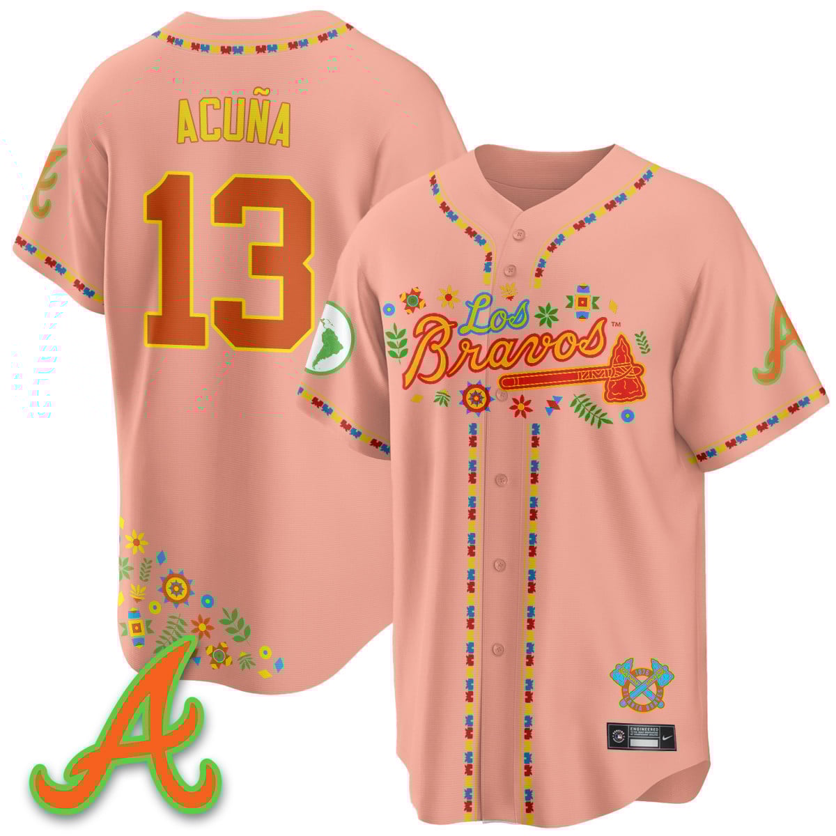 Atlanta Braves 2025 "Los Bravos" Jersey - All Stitched