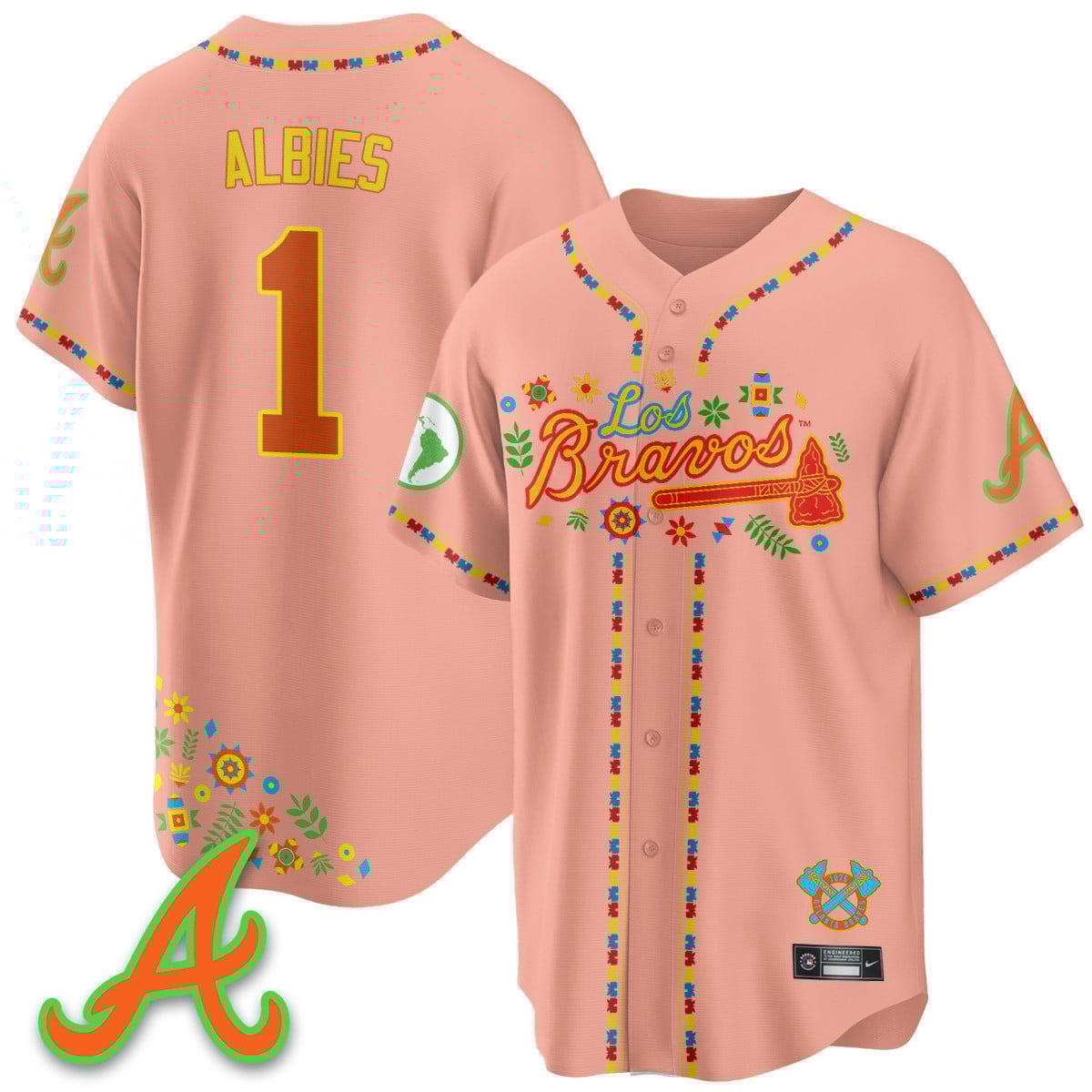 Atlanta Braves 2025 "Los Bravos" Jersey - All Stitched