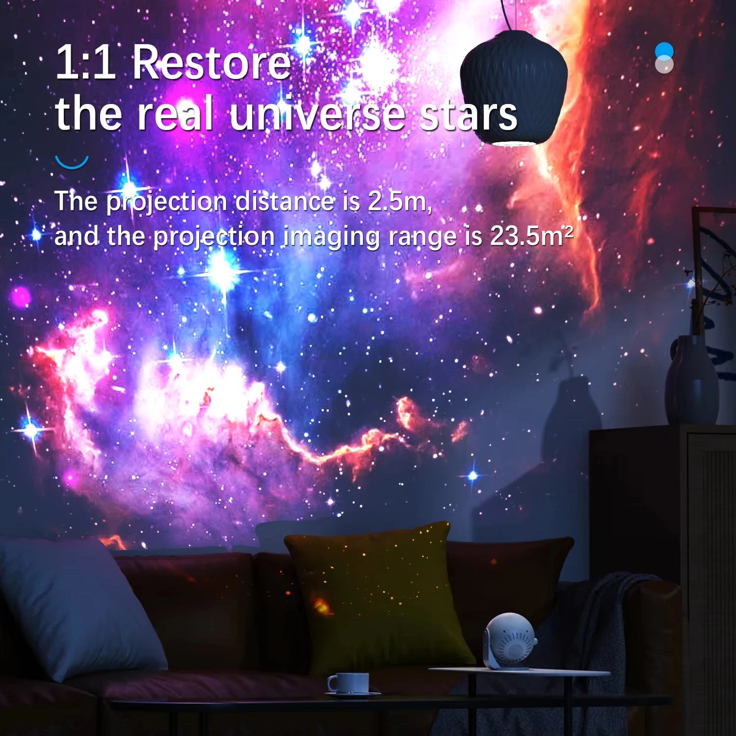 Galaxy Star Projector – Planetarium Starry Sky Night Light for Kids & Adults, Space Ceiling Projector Lamp for Bedroom, Home Decor & Christmas Gift
