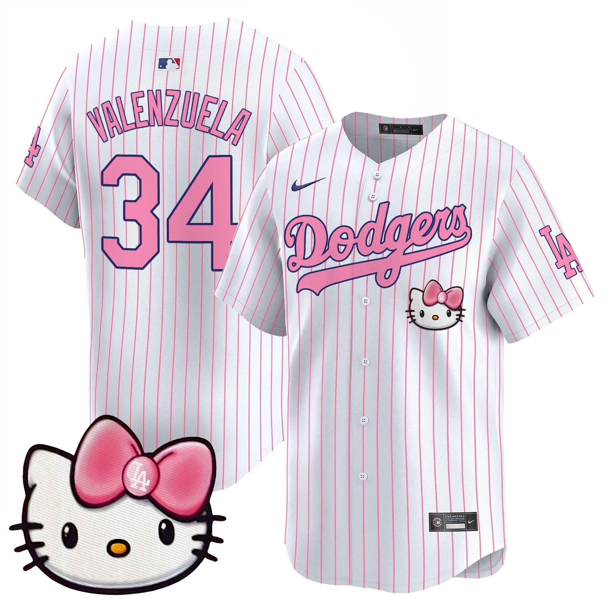 Unisex Dodgers 2025 Hello Kitty Vapor Premier Limited Jersey – All Stitched