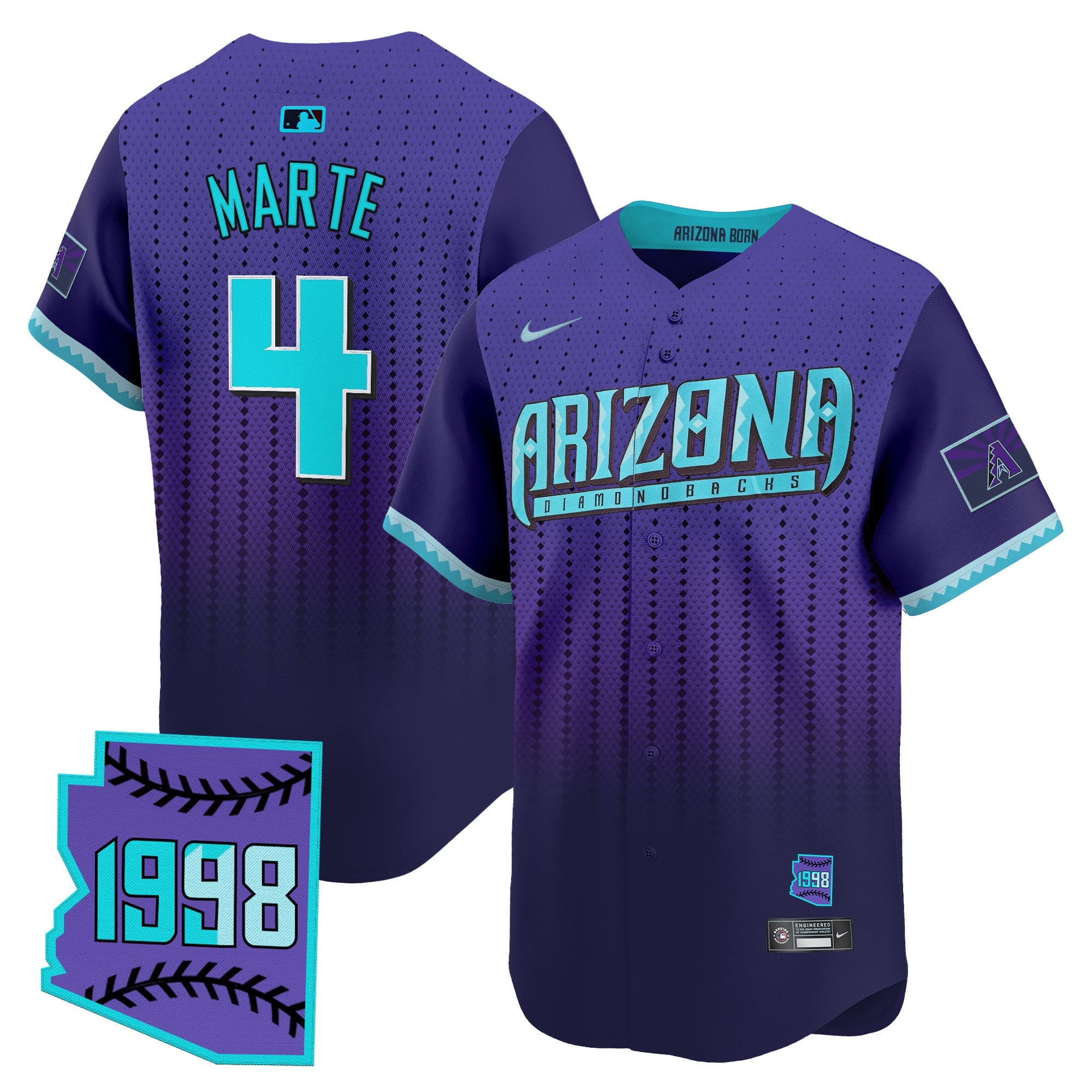 Arizona Diamondbacks 2025 City Connect Vapor Premier Limited Jersey - Stitched
