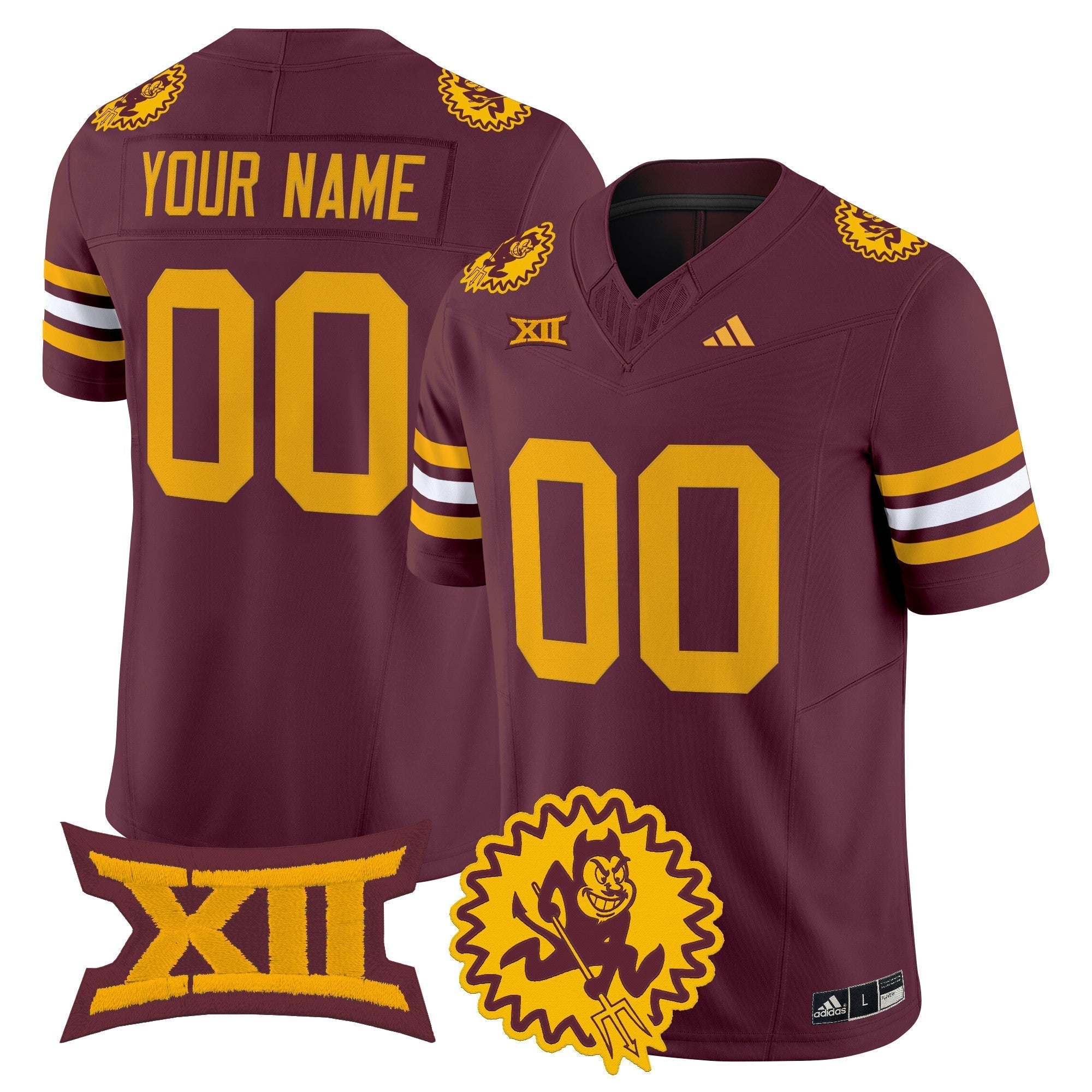 Arizona State Sun Devils 1975 Throwback Vapor Limited Custom Jersey - All Stitched
