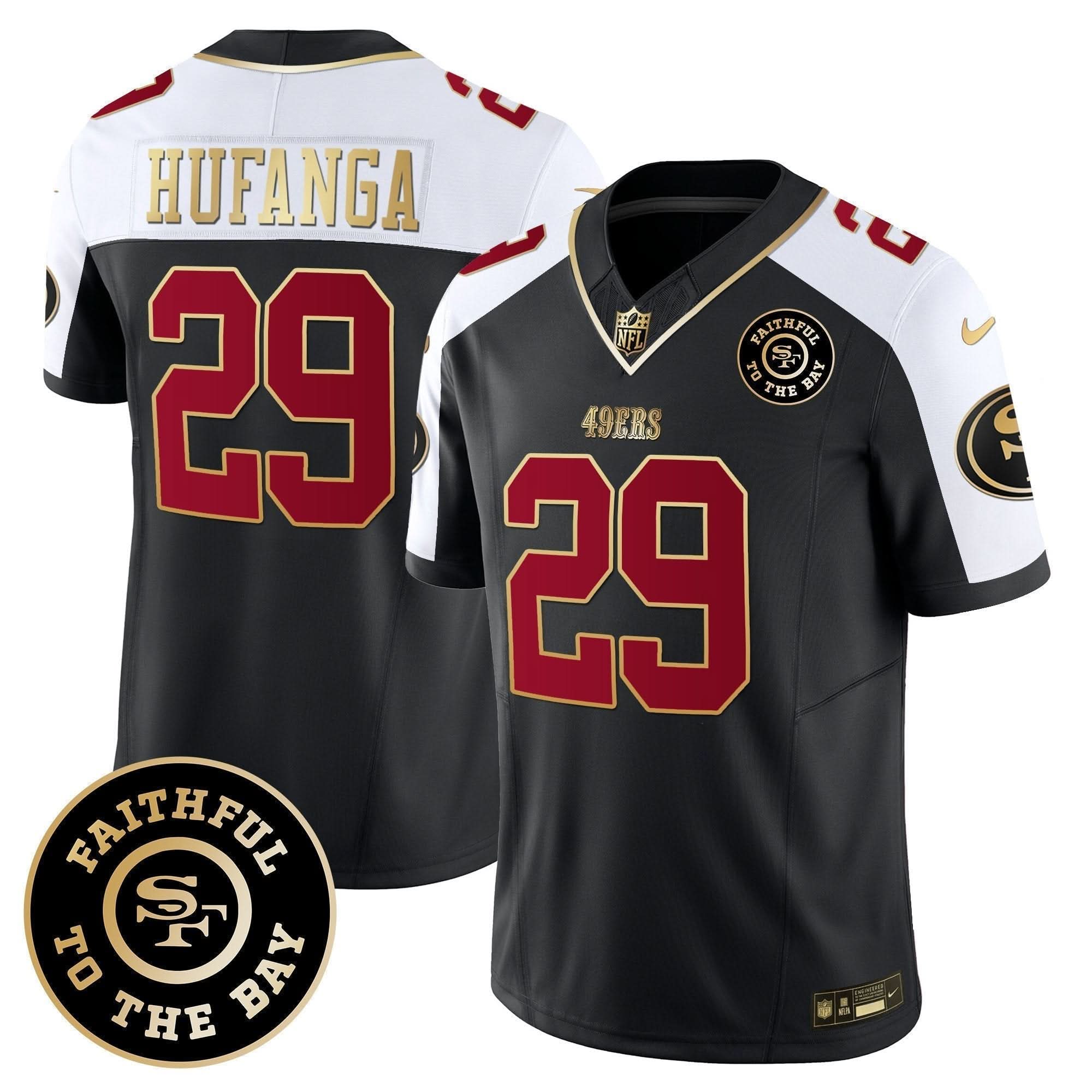 49ers Faithful To The Bay Patch Vapor Limited Jersey V6 - All Stitched